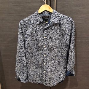 BANANA REPUBLIC GRANT FIT FLORAL BUTTON UP